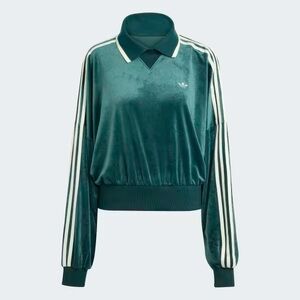 Adidas Originals X Liberty London Debossed Velvet Sweatshirt Size Small JW5274
